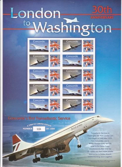 Smilers Sheet BC-082 Concorde Anniversary 2006