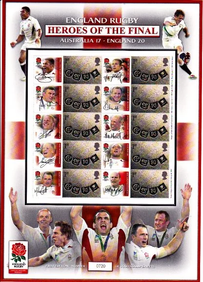 Smilers Sheet BC-022 England Rugby